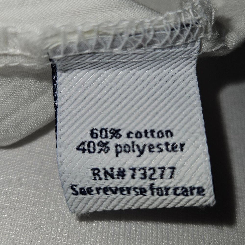 Croft & Barrow Easy Care Men's White Long Sleeve Shirt Size 3XB - Picture 3 of 8